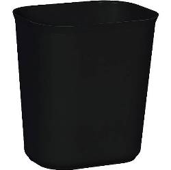 Fire-Resistant Wastebasket Black 14 Quart LARGE