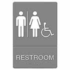 SIGN, U.S. STAMP & SIGN, ADA "RESTROOM", 6" X 9" THUMBNAIL