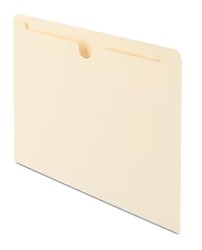 FILE JACKETS, LETTER SIZE, STAPLES, MANILA, 100/CT LARGE