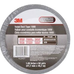 DUCT TAPE, SILVER, 3M 1.88 IN. X 50 YDS. LARGE