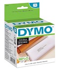 ADDRESS LABELS, MAILING, DYMO LABELWRITER 30320, 3 1/2" X 1 1/8", BLACK ON WHITE, 260 LABELS/ROLL, 2 THUMBNAIL