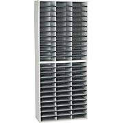 Literature Sorter, Fellowes 72-Compartment Literature Sorter Dove Gray THUMBNAIL