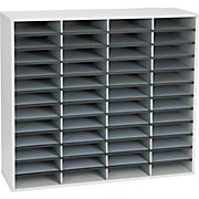 Literature Sorter, Fellowes 48-Compartment Literature Sorter Dove Gray THUMBNAIL