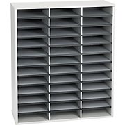 Literature Sorter, Fellowes 36-Compartment Literature Sorter Dove Gray MAIN