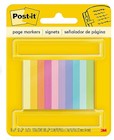 PAGE FLAGS, POST-IT, 1/2" X 2", ASSORTED COLORS, 500/CT THUMBNAIL