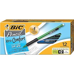 PENCILS, MECHANICAL, #2, HARD LEAD, BIC, 0.7MM, 12/CT LARGE