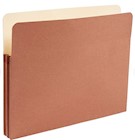 FILE POCKET, LETTER SIZE, 1.75" EXPANSION, REINFORCED, BROWN, 25/CT THUMBNAIL