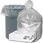 40-45 Gallon 16 mic Natural 40" x 48" 80/Ct Ultra Plus High Density Can Liners THUMBNAIL