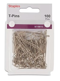 T-PINS, STAPLES, 1.5", 100/CT MAIN