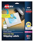 SHIPPING LABELS, AVERY, LASER, 3 3/4" X 4 3/4", WHITE, 4 LABELS/SHEET, 25 SHEETS/CT THUMBNAIL