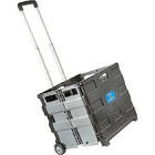 File Storage Expanding, Folding Crate, Black, 16” x 18 ½” x 15” THUMBNAIL