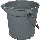 BUCKET, BRUTE, PLASTIC, GREY, 10 QT THUMBNAIL