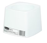 TOILET BRUSH HOLDER, RUBBERMAID, PLASTIC, WHITE THUMBNAIL