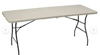 TABLE, FOLDING, LIGHT GREY, 6' X 30" MAIN