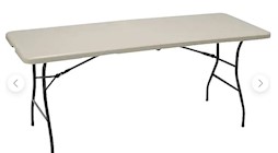 TABLE, FOLDING, LIGHT GREY, 6' X 30" THUMBNAIL