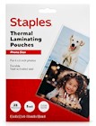 LAMINATING POUCHES, THERMAL, STAPLES, PHOTO, 5 MIL, 25/CT THUMBNAIL