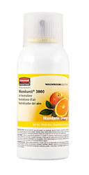 AIR FRESHENER, AEROSOL REFILL, MICROBURST 3000, MANDARIN ORANGE, 2 OZ, 12/CARTON LARGE