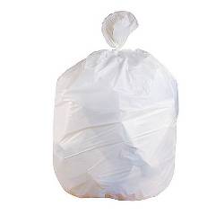 40-45 GALLON, 0.74 MIL, WHITE, 40" X 46", LINEAR, LOW DENSITY, FLAT PACK, CAN LINERS, 100/CT LARGE