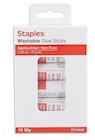GLUE STICKS, STAPLES, WASHABLE, 0.28 OZ., CLEAR, 18/CT THUMBNAIL