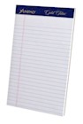 NOTEPADS, AMPAD GOLD FIBRE, COLLEGE RULED, WHITE, 50 SHEETS/PAD, 4 PADS/CT THUMBNAIL