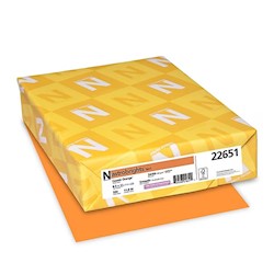 PAPER, 24 LBS, 8.5" X 11", COSMIC ORANGE, 500 SHEETS/REAM LARGE