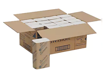 PAPER TOWELS, MULTIFOLD, ENVISION, RECYCLED, 1-PLY, 4000/CT LARGE