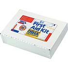 First Aid Kit for Up to 25 People with Metal Case and Mountable Hanger, 10 1/2"Wx 2 1/2" Dx 7 1/2" H THUMBNAIL