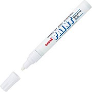 FABRIC MARKER, UNI PAINT, PX-20, MEDIUM POINT, WHITE MAIN