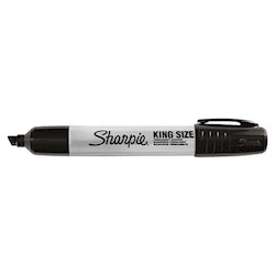 PERMANENT MARKER, SHARPIE, KING SIZE, CHISEL TIP, BLACK LARGE