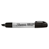 PERMANENT MARKER, SHARPIE, KING SIZE, CHISEL TIP, BLACK MAIN