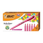 HIGHLIGHTERS, BIC, CHISEL TIP, PINK, 12/CT THUMBNAIL