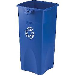 RECYCLING BIN, BLUE, DESK-HIGH, 23 GALLON LARGE