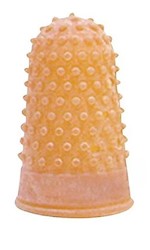 FINGER PADS, RUBBER, COSCO, SMALL, ORANGE, 12/CT LARGE