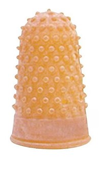 FINGER PADS, RUBBER, COSCO, SMALL, ORANGE, 12/CT MAIN