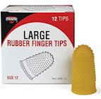 FINGER PADS, RUBBER, COSCO, LARGE, ORANGE, 12/CT THUMBNAIL