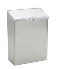 SANITARY NAPKIN DISPOSAL, HOSPECO, WALL MOUNT, STAINLESS STEEL MAIN