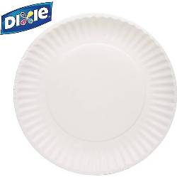 Plates, 9", White, Perk, Disposable, 1000/CT LARGE