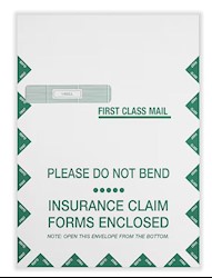 ENVELOPES, DOCUMENT, SELF SEAL, COMPLYRIGHT UB-04, 9" X 12 1/2", WHITE/GREEN, 100/CT LARGE