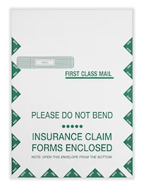ENVELOPES, DOCUMENT, SELF SEAL, COMPLYRIGHT UB-04, 9" X 12 1/2", WHITE/GREEN, 100/CT MAIN