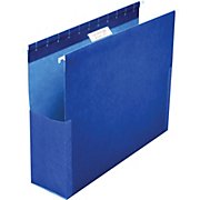 Hanging Box Files 2 Capacity Blue Letter Holds 8 1/2 H x 11 W 25/Bx  THUMBNAIL