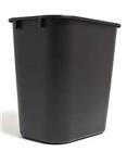 TRASH CAN, INDOOR WITHOUT LID, 3.5 GALLON, BLACK SOFT MOLDED PLASTIC, COASTWIDE PROFESSIONAL THUMBNAIL