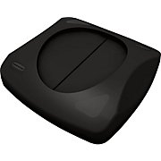 Untouchable Waste Container  Free-Swinging Lid Black 23 Gallons THUMBNAIL