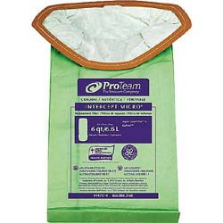 VACUUM BAGS, FOR SUPERCOACH PRO 6, INTERCEPT MICRO FILTER, 10/CT LARGE