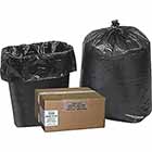 55-60 Gallon, 1.65 mil, Black, 38" x 58", Earthsense Commercial Can Liners, 100/Ct THUMBNAIL