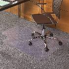 Staples Chairmats for Commercial Grade or Low-Pile Carpets Wide Lip 45 x 53 THUMBNAIL