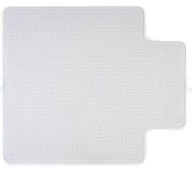 CHAIR MAT, LOW PILE, WITH LIP, CLEAR, 45" X 53" LARGE