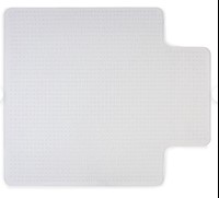 CHAIR MAT, LOW PILE, WITH LIP, CLEAR, 45" X 53" MAIN