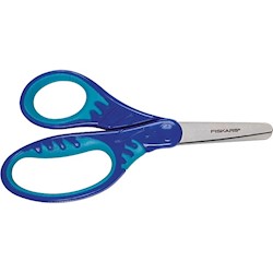 SCISSORS, STEEL, FISKARS SOFTGRIP KIDS, BLUNT TIP, ASSORTED COLORS LARGE