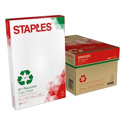 COPY PAPER, RECYCLED, 11" X 17", 20 LBS, 92 BRIGHTNESS, 500 SHEETS/REAM, 5 REAMS/CT LARGE