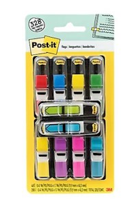 FLAGS, POST-IT, VALUE PACK, 0.47", ASSORTED COLORS, 328 FLAGS/CT MAIN